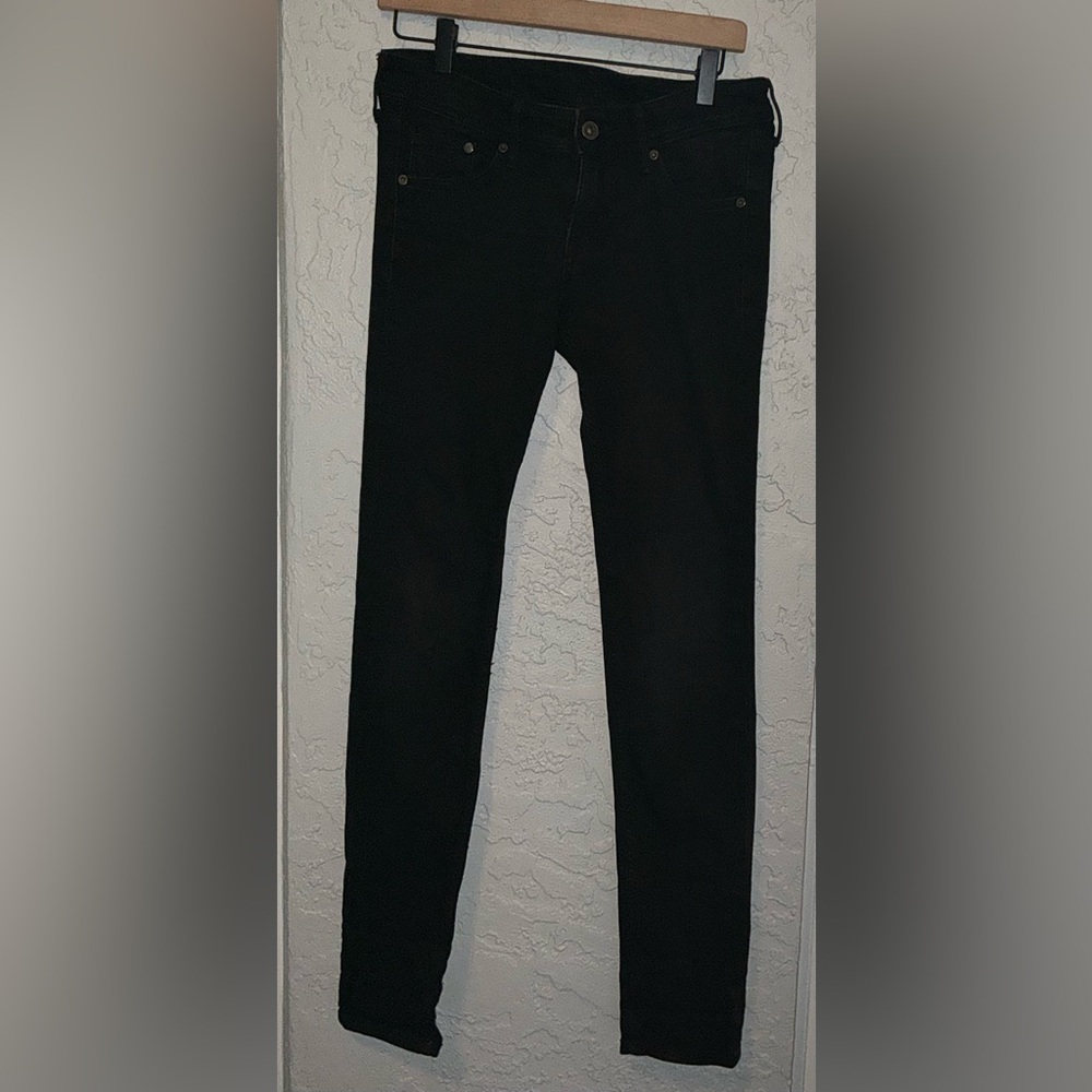 H&M Black Skinny Low Waist Black Denim Jeans
